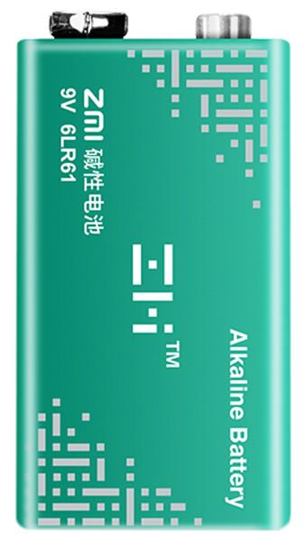 Батарейка КРОНА - ZMI Alkaline 6LR61 9V (Green) - 2