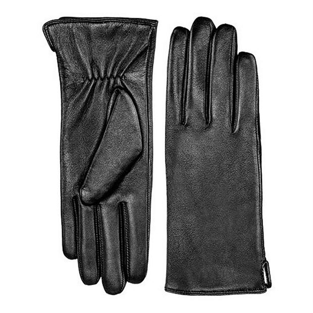 Женские перчатки для сенсорных дисплеев Qimian Spanish Lambskin Touch Screen Gloves M (Black) - 5