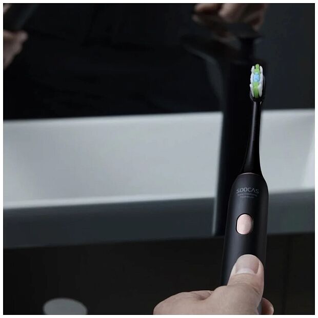Электрическая зубная щетка Soocas Sonic Electric Toothbrush X3U RU (3 насадки и футляр), черный - 4