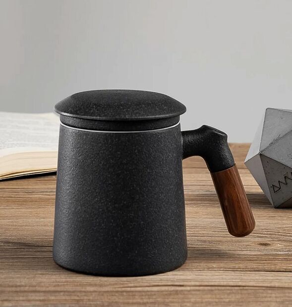Деревянная керамическая чашка для чая Quange MKT401 - 4