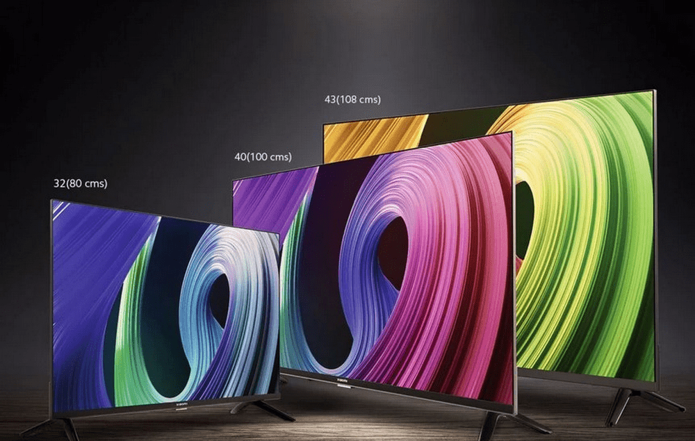 Варианты размеров телевизоров Xiaomi Smart TV 5A 